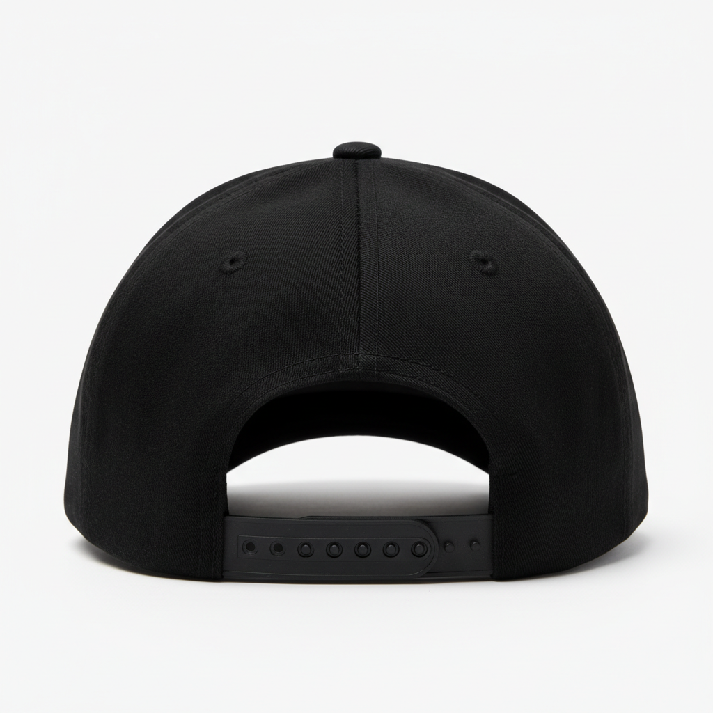 Be Yourself Snapback Cap - Back view showing plain adjustable snap strap
